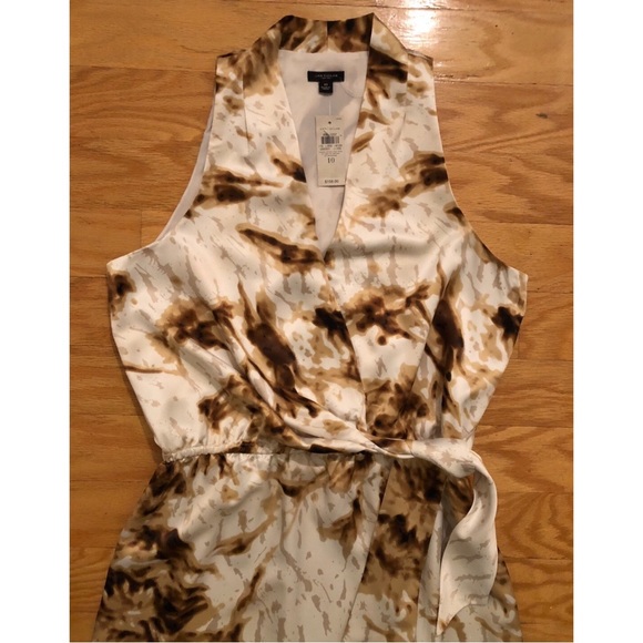 NWT $158 Ann Taylor Silky Sexy V-Neck Sleeveless Dress Size 10 - Picture 12 of 14